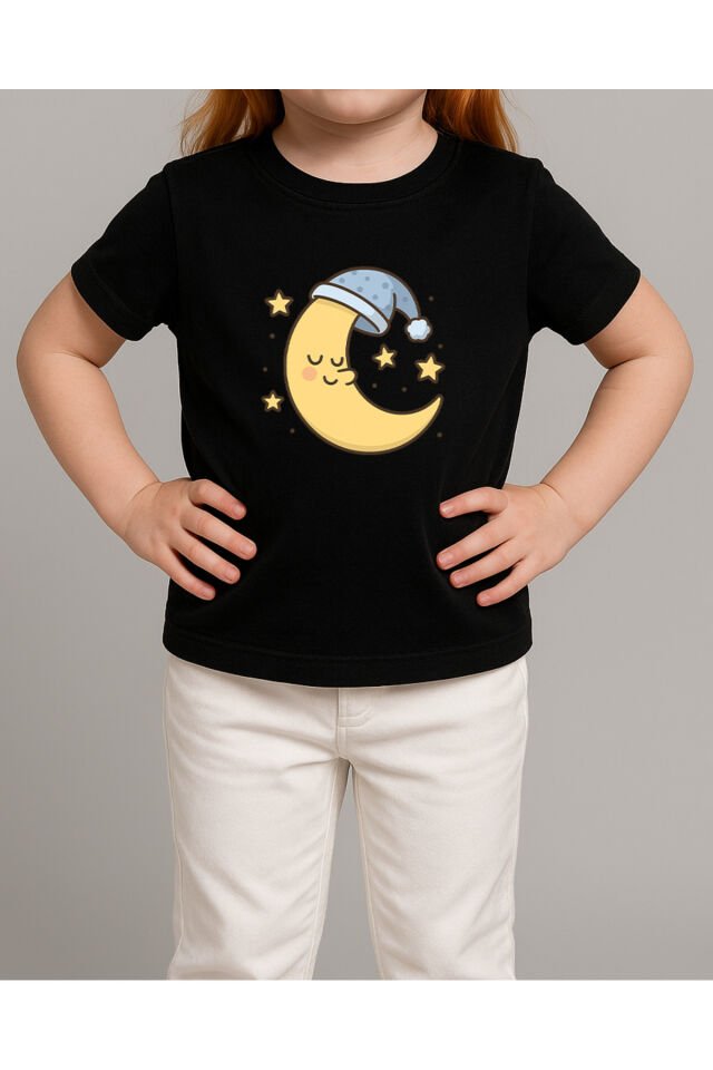 Tişört Unisex Çocuk (Aydede) Kiz Si̇yah - 4-5 Yaş