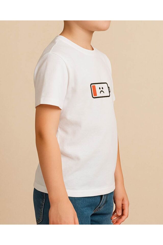 Tişört Unisex (Too Early) Erkek Beyaz - 10-11 Yaş