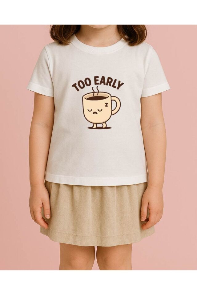 Tişört Unisex Çocuk (Too Earyl) Kiz Beyaz - 10-11 Yaş
