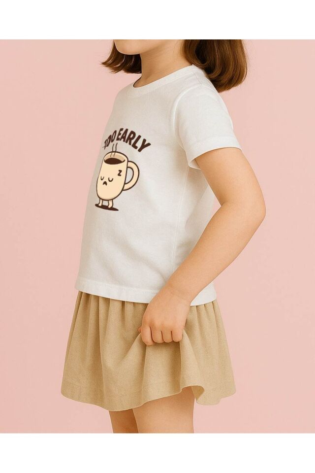 Tişört Unisex Çocuk (Too Earyl) Kiz Beyaz - 10-11 Yaş
