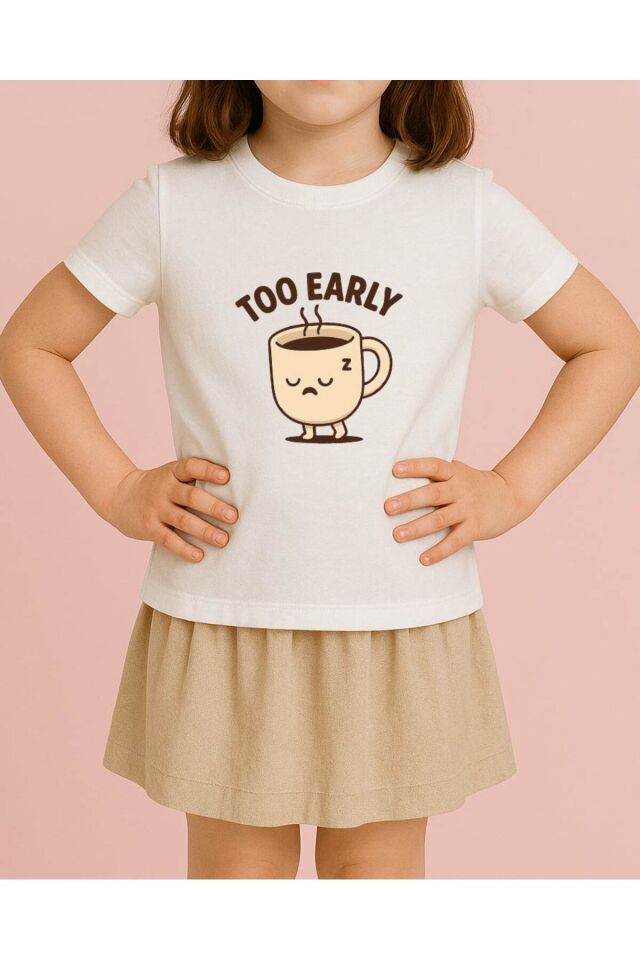 Tişört Unisex Çocuk (Too Earyl) Kiz Beyaz - 10-11 Yaş