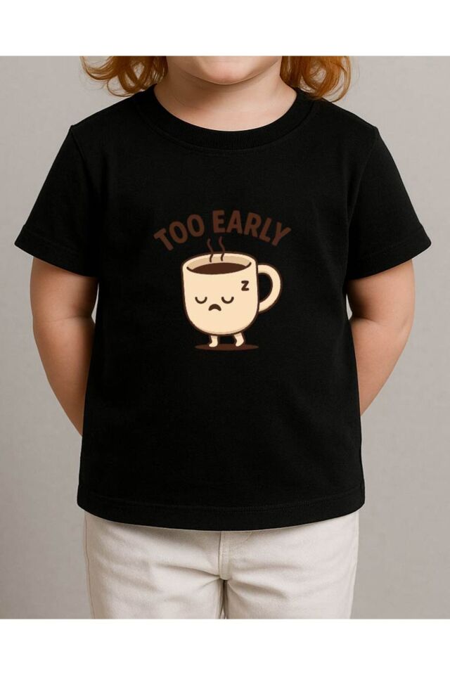 Tişört Unisex Çocuk (Too Earyl) Kiz Si̇yah - 10-11 Yaş