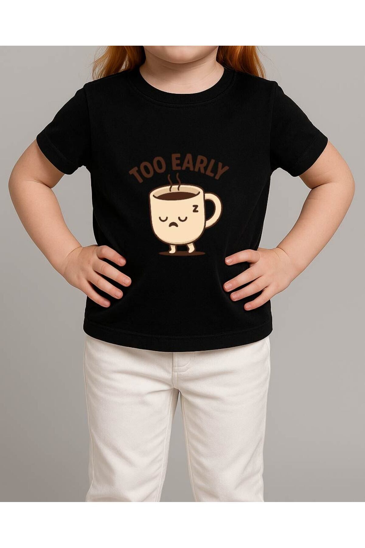 Tişört Unisex Çocuk (Too Earyl) Kiz Si̇yah - 10-11 Yaş