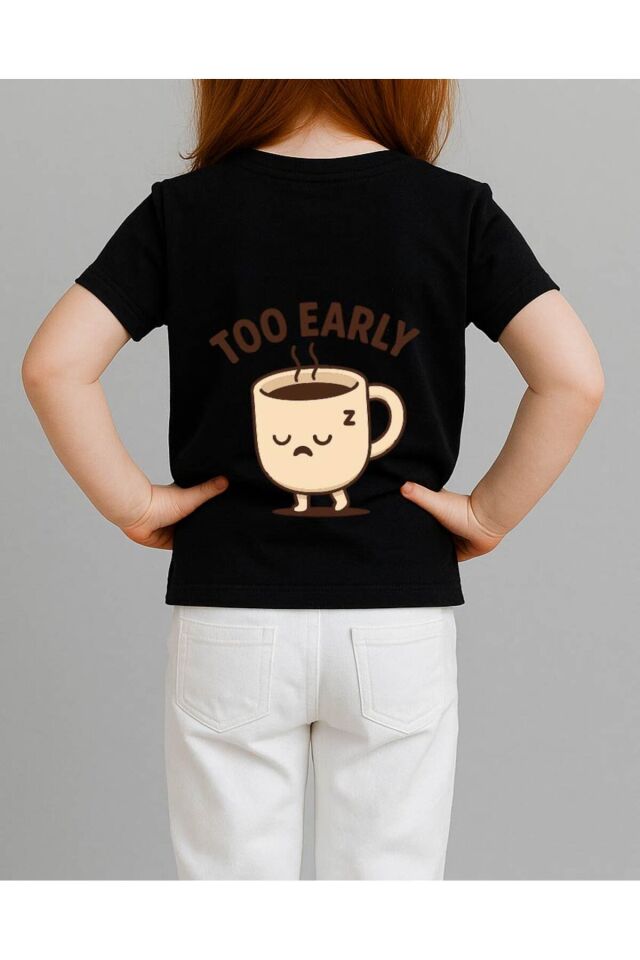Tişört Unisex Çocuk (Too Earyl) Kiz Si̇yah - 4-5 Yaş