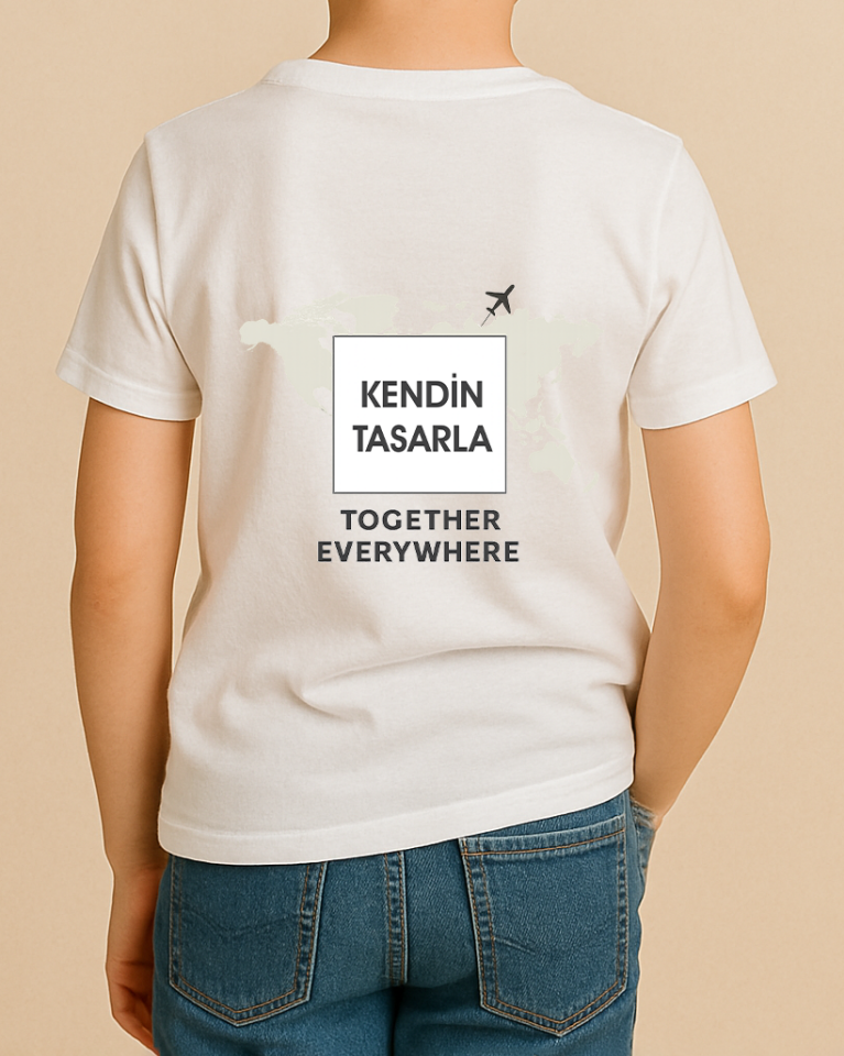 Kendin Tasarla Tişört Erkek Çocuk-Dünya