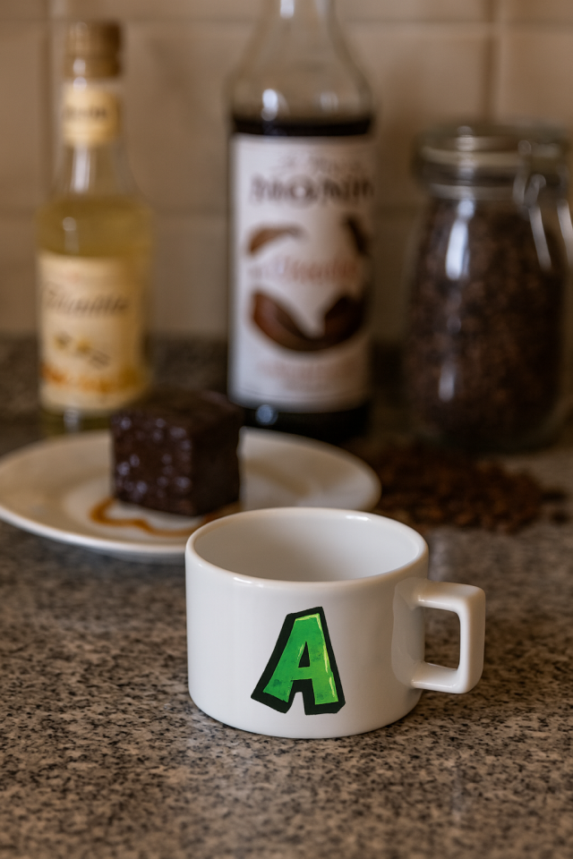 Harf Baskılı Kahve Kupası