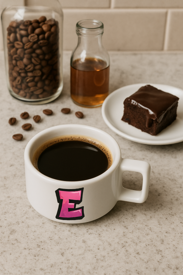 Harf Baskılı Kahve Kupası