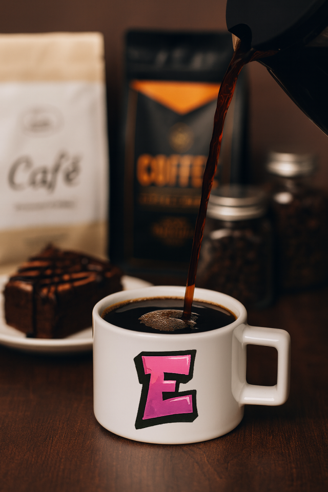 Harf Baskılı Kahve Kupası