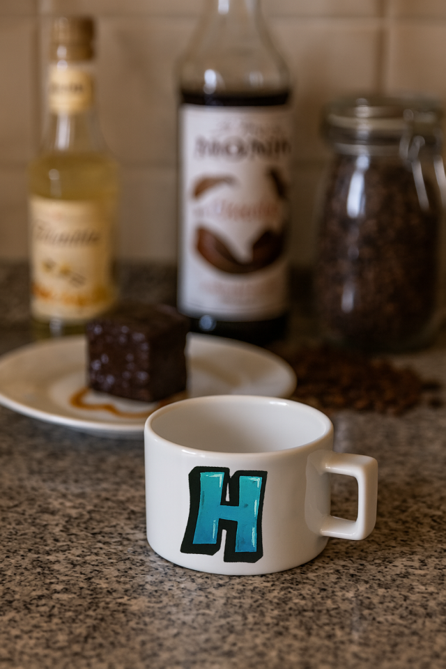 KAHVE KUPASI HARF BASKILI