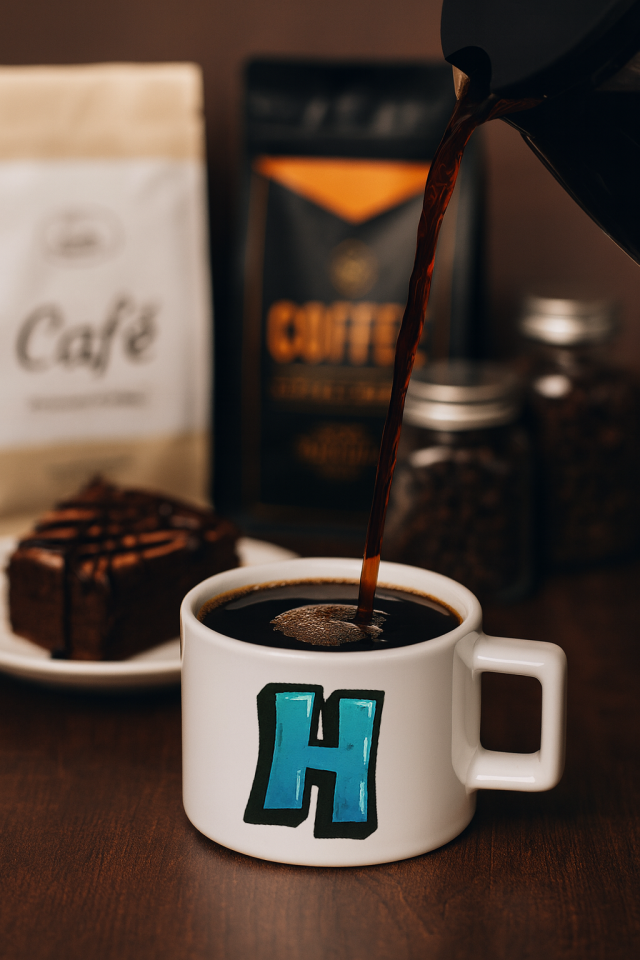 Harf Baskılı Kahve Kupası