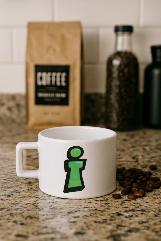 Harf Baskılı Kahve Kupası