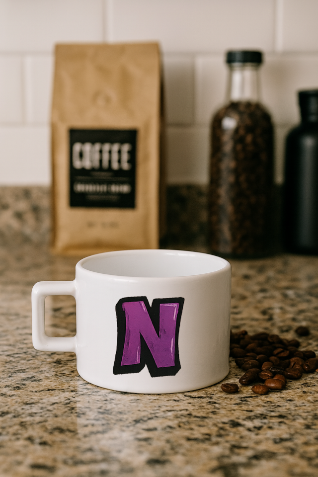 Harf Baskılı Kahve Kupası