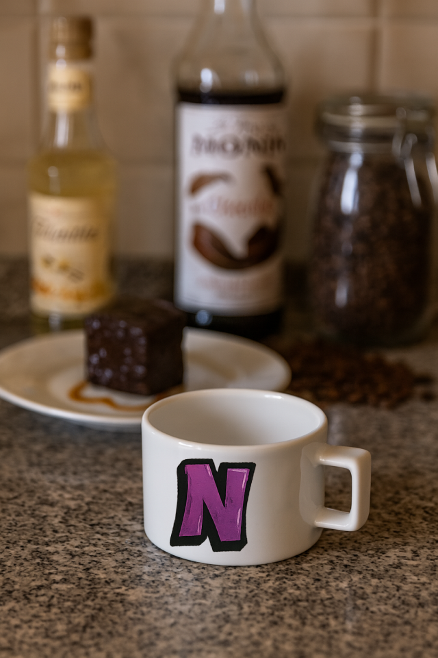 Harf Baskılı Kahve Kupası