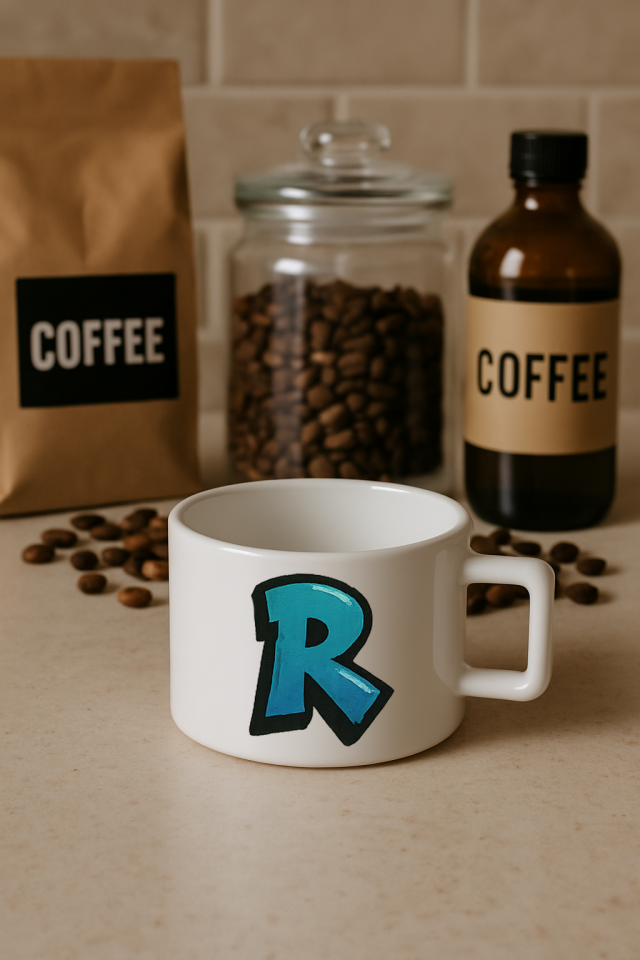 KAHVE KUPASI HARF BASKILI