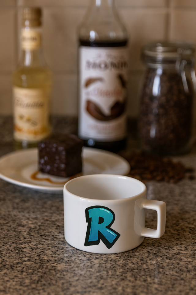 KAHVE KUPASI HARF BASKILI