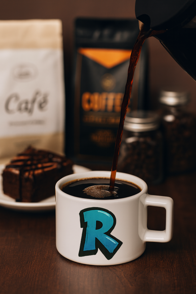 Harf Baskılı Kahve Kupası