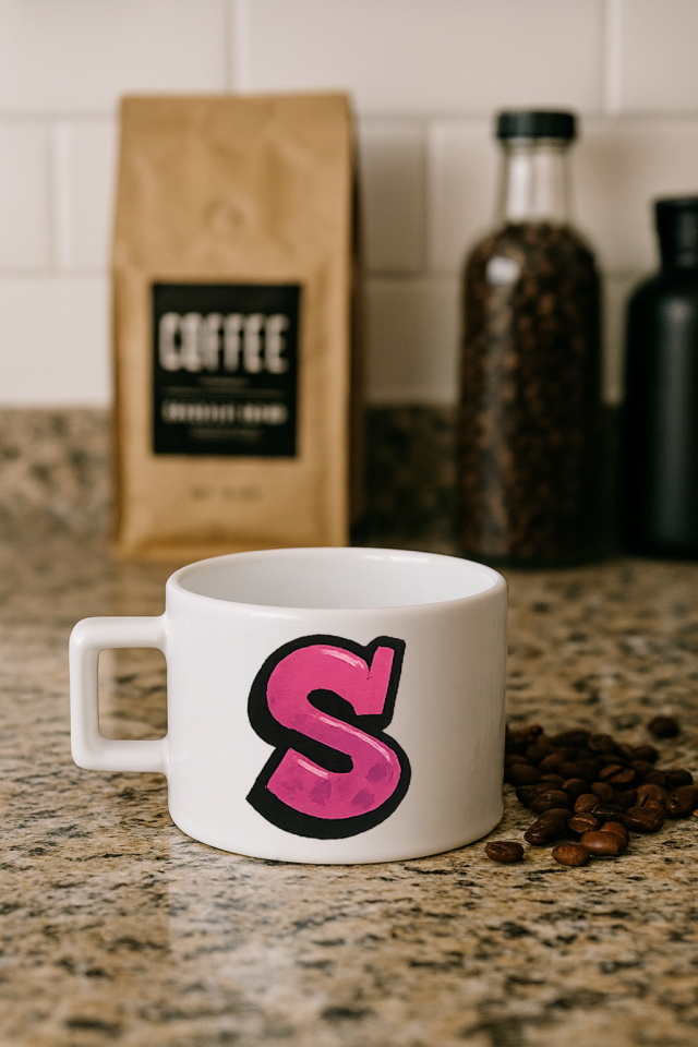 KAHVE KUPASI HARF BASKILI