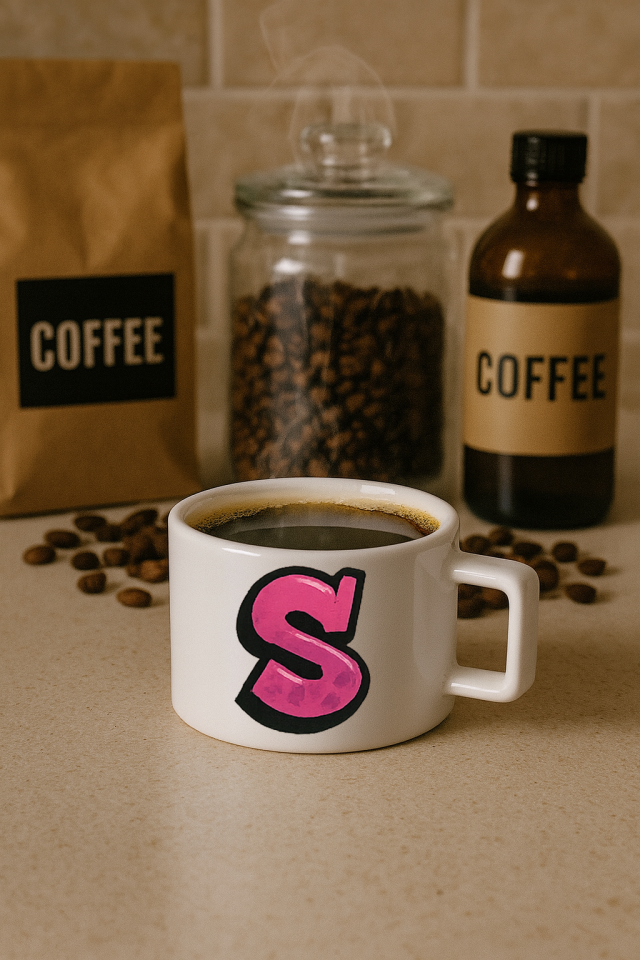 Harf Baskılı Kahve Kupası