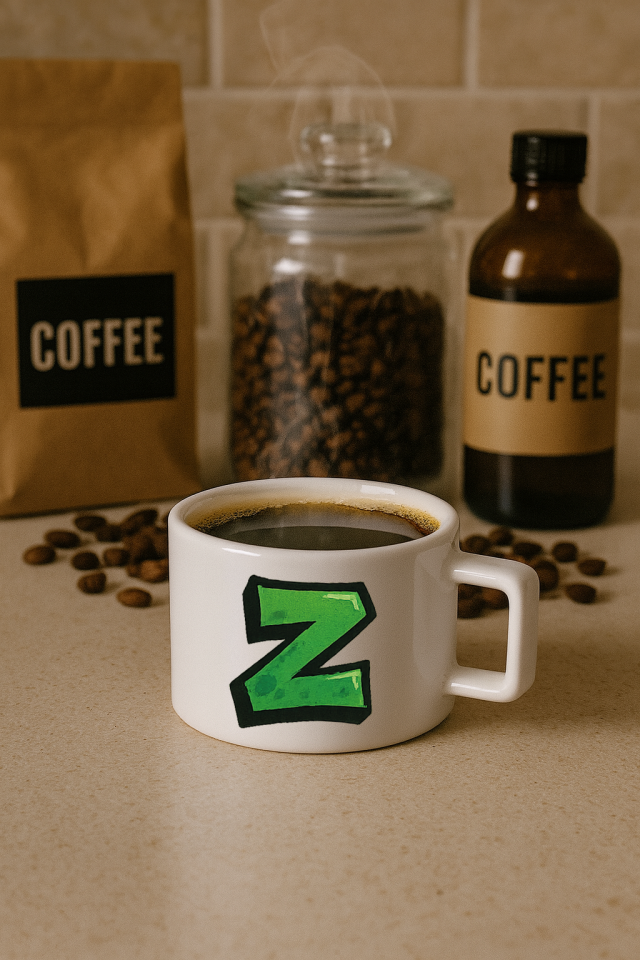 Harf Baskılı Kahve Kupası