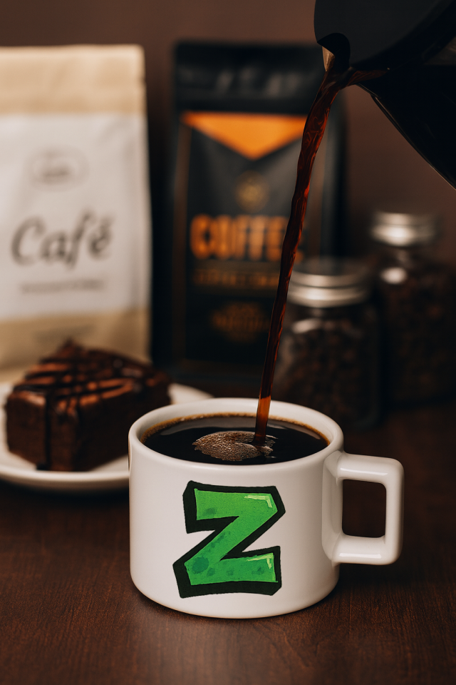 Harf Baskılı Kahve Kupası