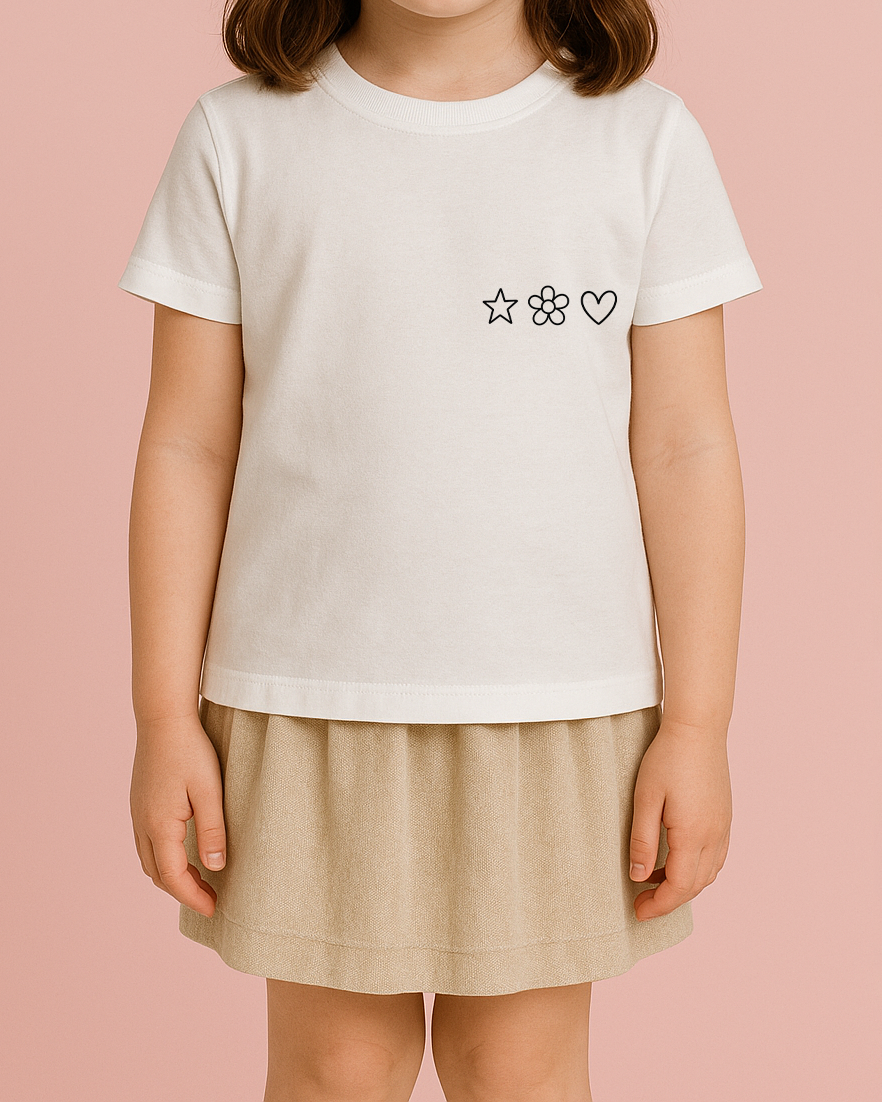 Kendin Tasarla Tişört Kız Çocuk-Poloroid