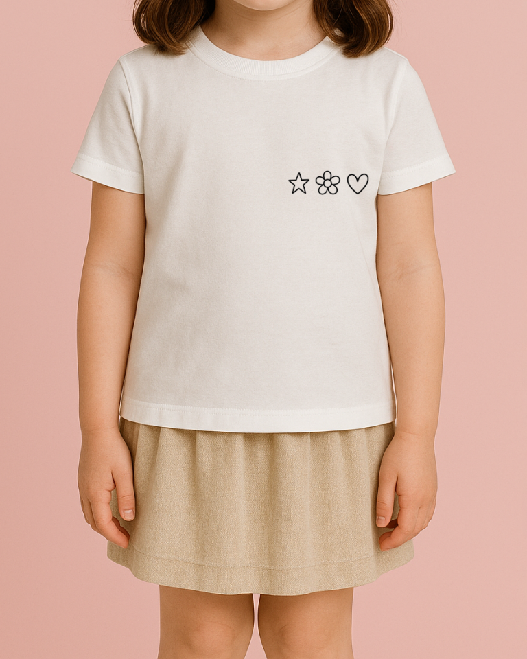 Kendin Tasarla Tişört Kız Çocuk-Poloroid