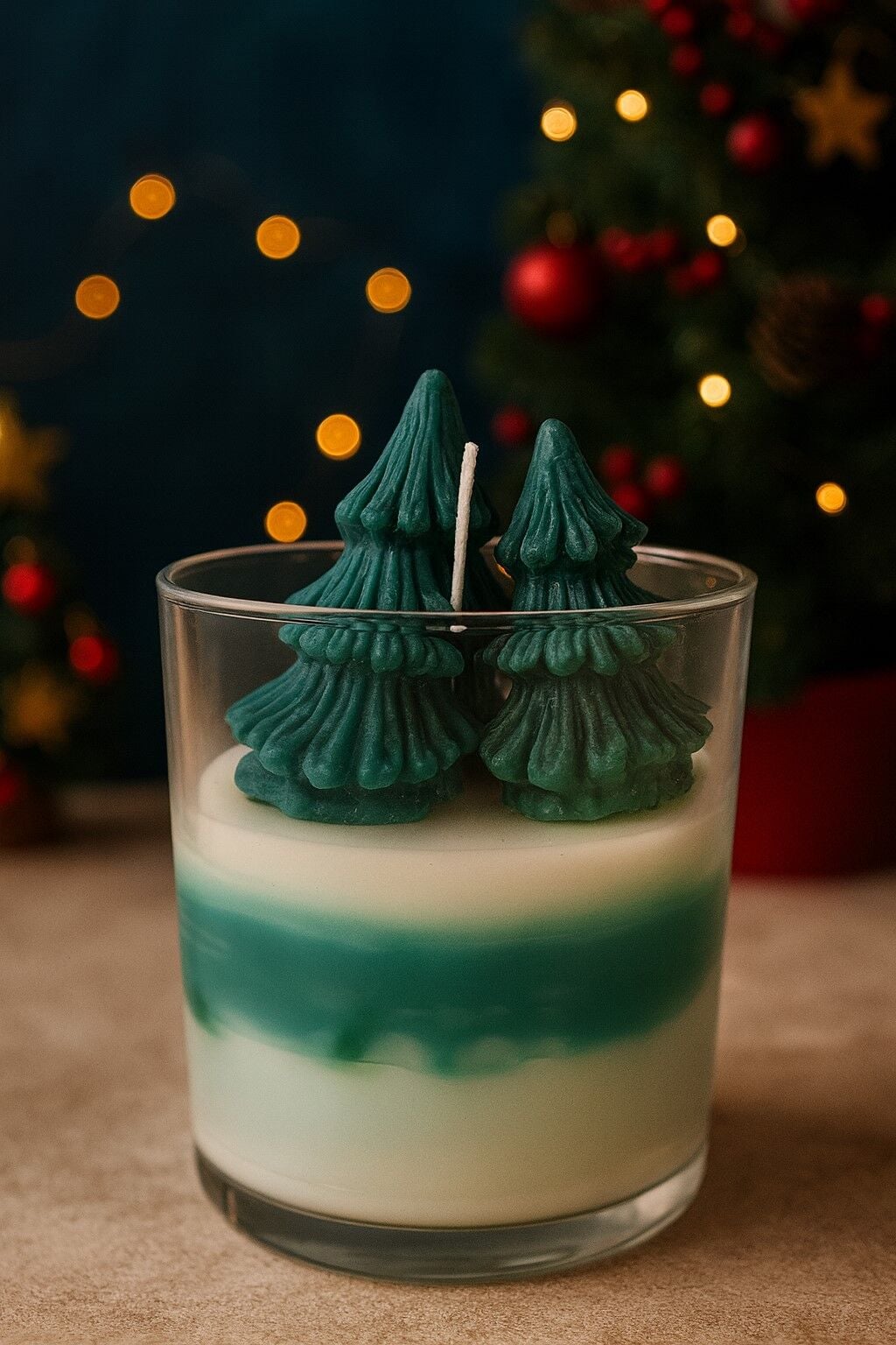 Çam Ağacı Görünümlü Kokulu Mum