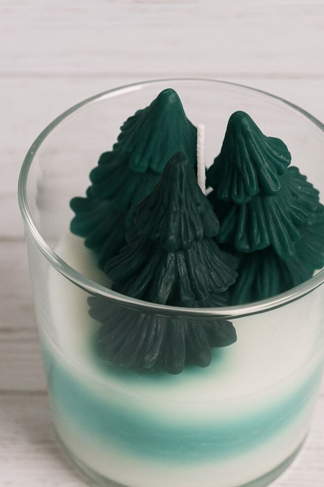 Çam Ağacı Görünümlü Kokulu Mum