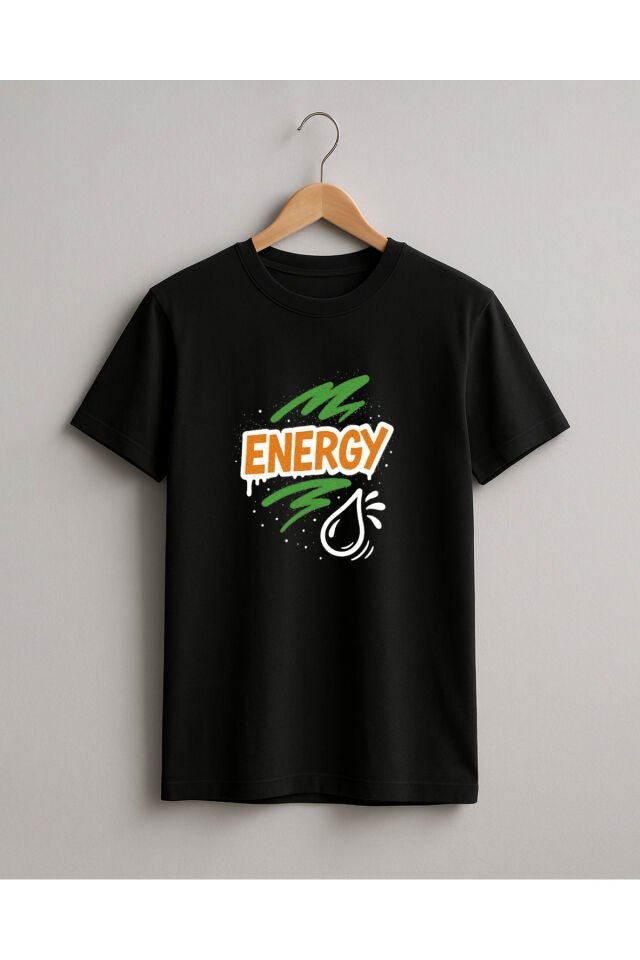 Tişört Unisex (Energy) Erkek Si̇yah - M