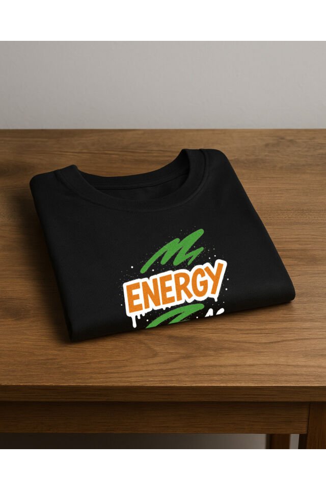 Tişört Unisex (Energy) Erkek Si̇yah - S