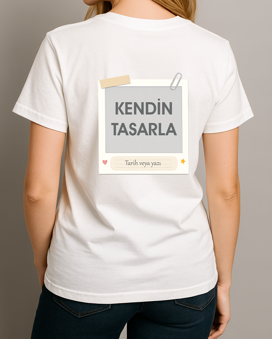 Kendin Tasarla Tişört Kadın-Sevgililer Günü