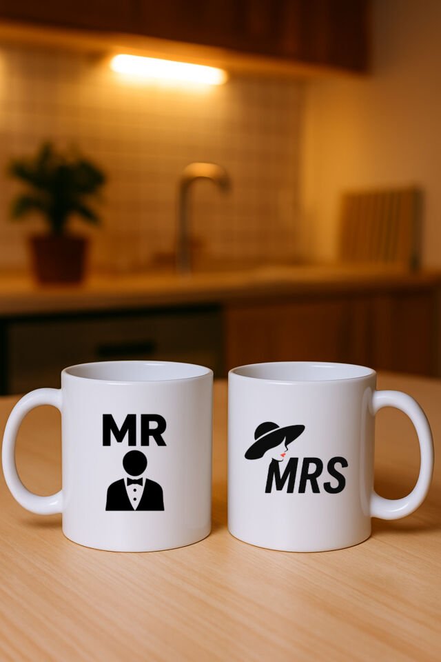 Sevgili Aşk Çift Kupa Bardak 2 Adet