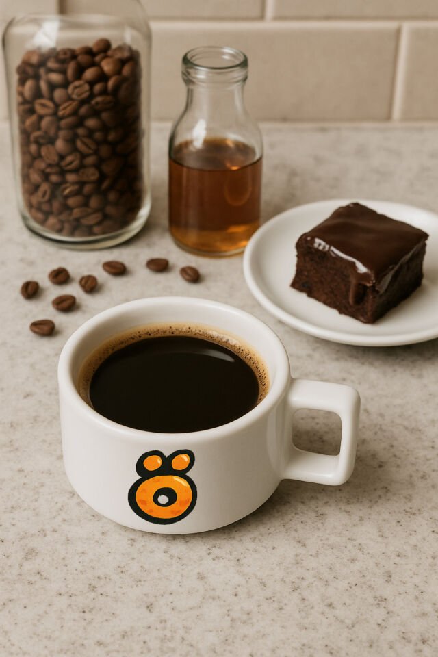 Harf Baskılı Kahve Kupası