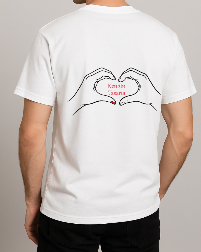 Kendin Tasarla Tişört Erkek-Sevgililer Günü