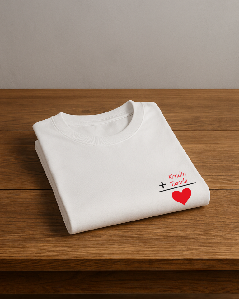 Kendin Tasarla Tişört Erkek-Sevgililer Günü