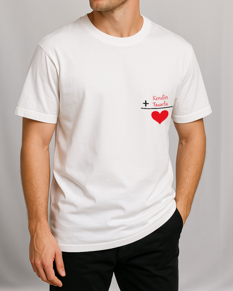 Kendin Tasarla Tişört Erkek-Sevgililer Günü
