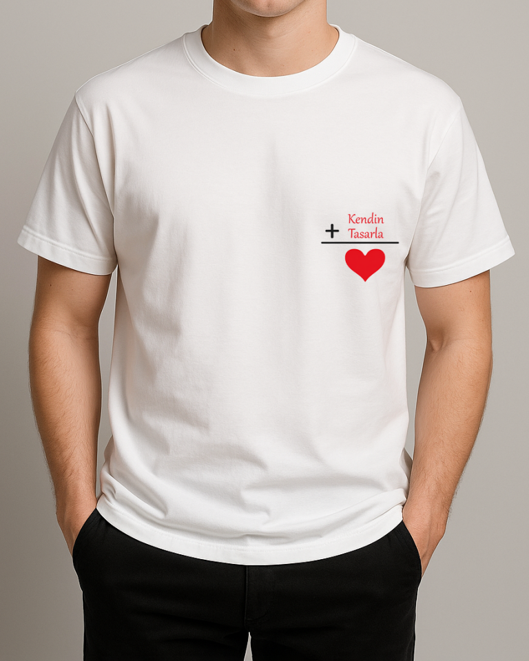 Kendin Tasarla Tişört Erkek-Sevgililer Günü