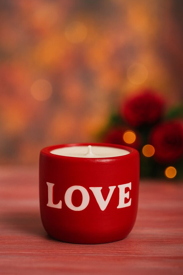 DEKORATİF MUM LOVE