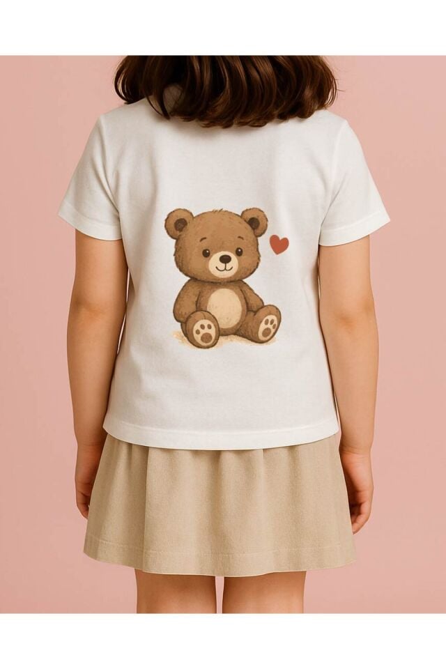 TİŞÖRT BEYAZ KIZ ÇOCUK (AYICIKLI)