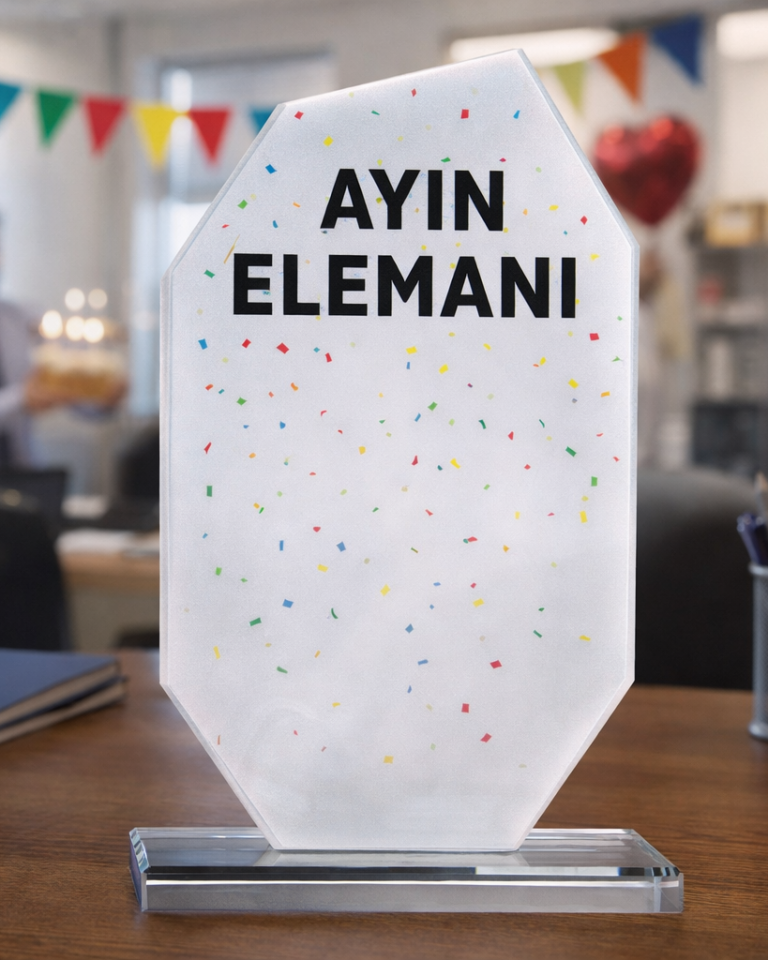 Kişiye Özel Baskılı Kristal Plaket