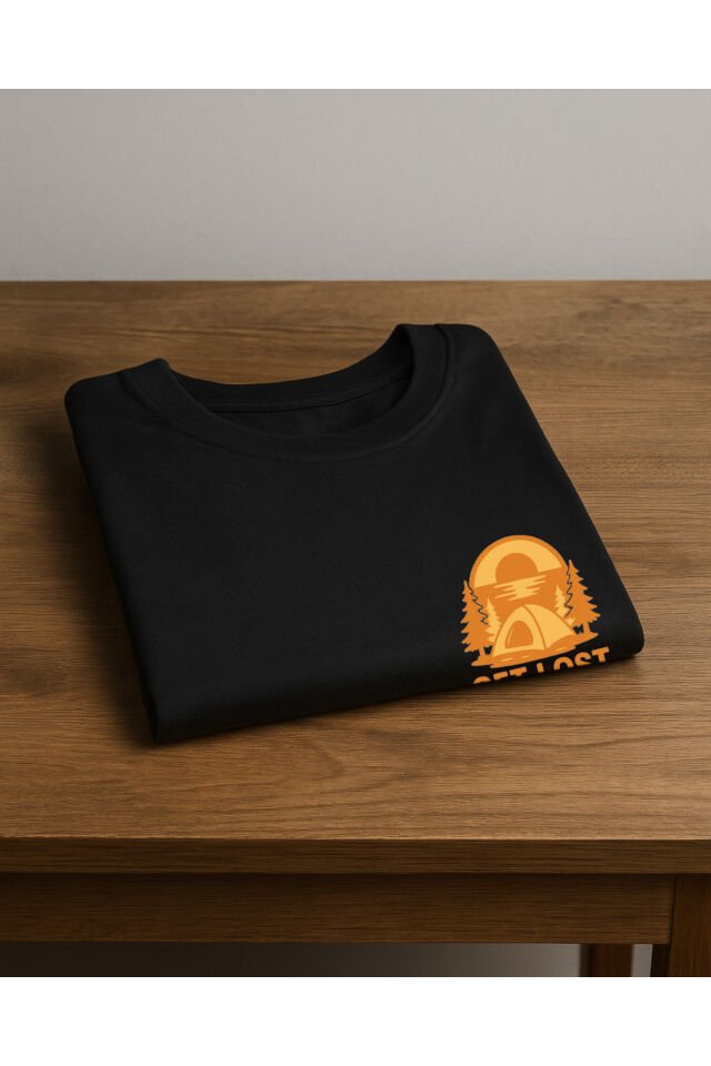 Tişört Unisex (Get Lost) Kadin Si̇yah - XL