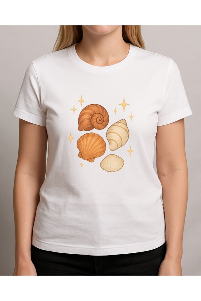 TİŞÖRT KADIN ( DENİZ KABUĞU KARIŞIK )