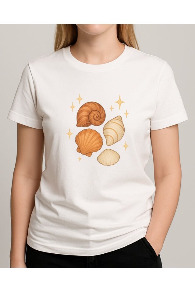 TİŞÖRT KADIN ( DENİZ KABUĞU KARIŞIK )