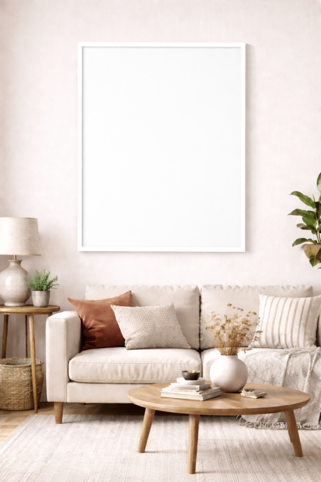 50X70 Çerçeve Beyaz