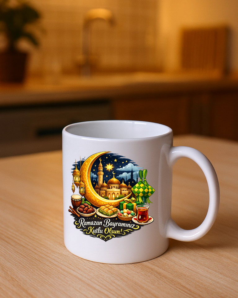Ramazan Bayramına Özel Tasarımlı Kupa