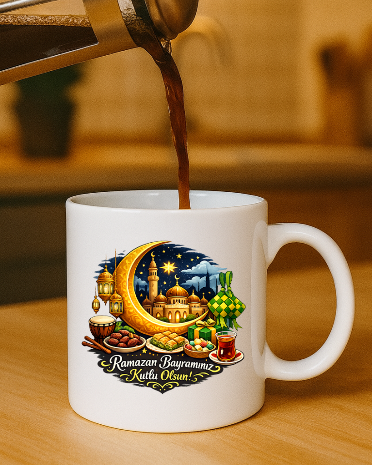 Ramazan Bayramına Özel Tasarımlı Kupa