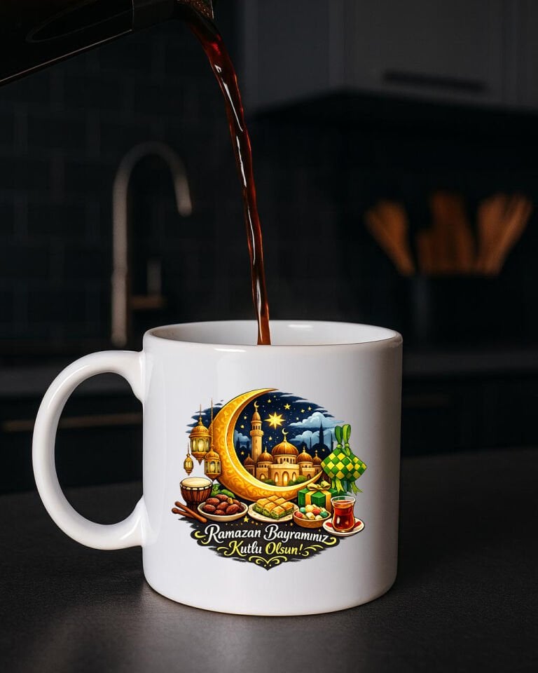 Ramazan Bayramına Özel Tasarımlı Kupa