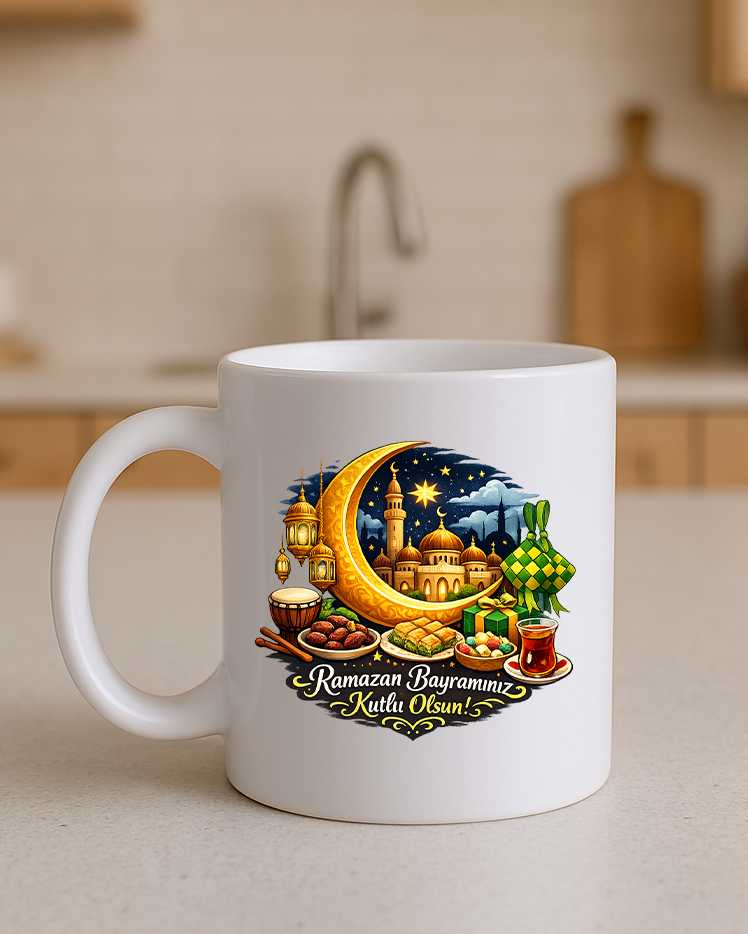 Ramazan Bayramına Özel Tasarımlı Kupa