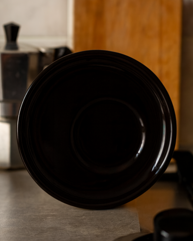 Ramazan Bayramı Tasarımlı Siyah Altlık Türk Kahvesi Fincanı