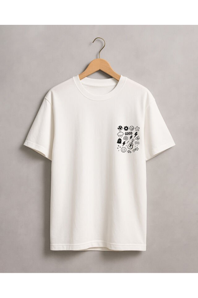 Tişört Unisex (Good) Kadin Beyaz - M